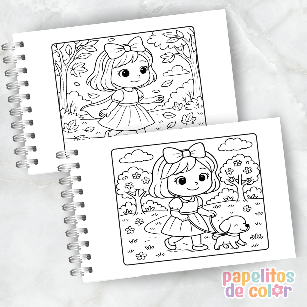 🍎 Libro para pintar Blancanieves 🍎