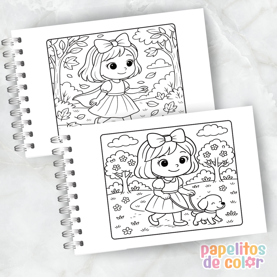 🍎 Libro para pintar Blancanieves 🍎