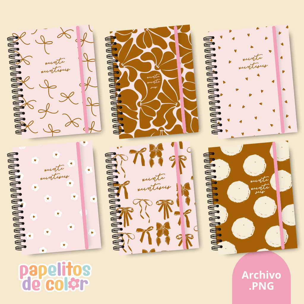 Pack 24 Portadas Agendas – Kit 19✨