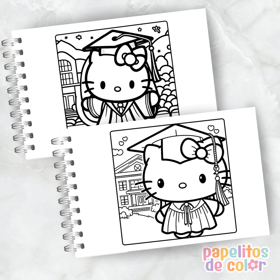 💖Libro para pintar Hello Kitty Vol. 2 🎀🐱✨