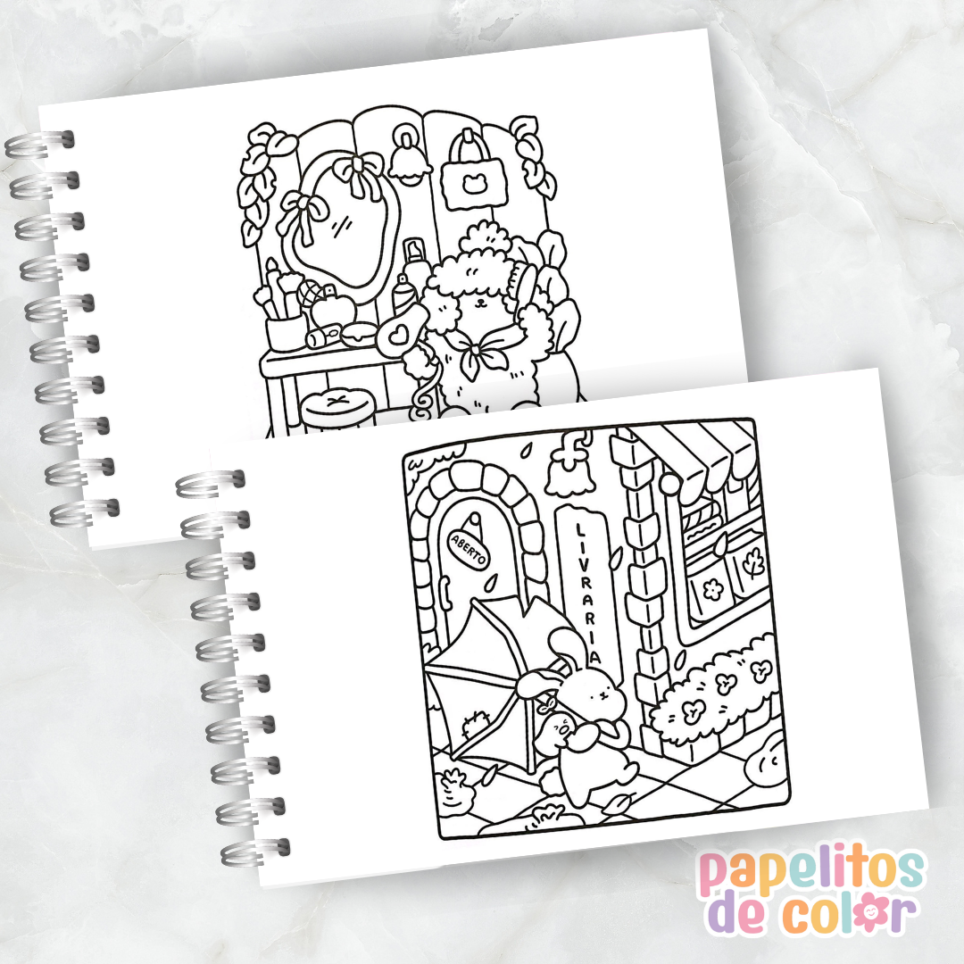 🧸✨ Librito para Pintar Criaturas Fofinhas 🎨💖