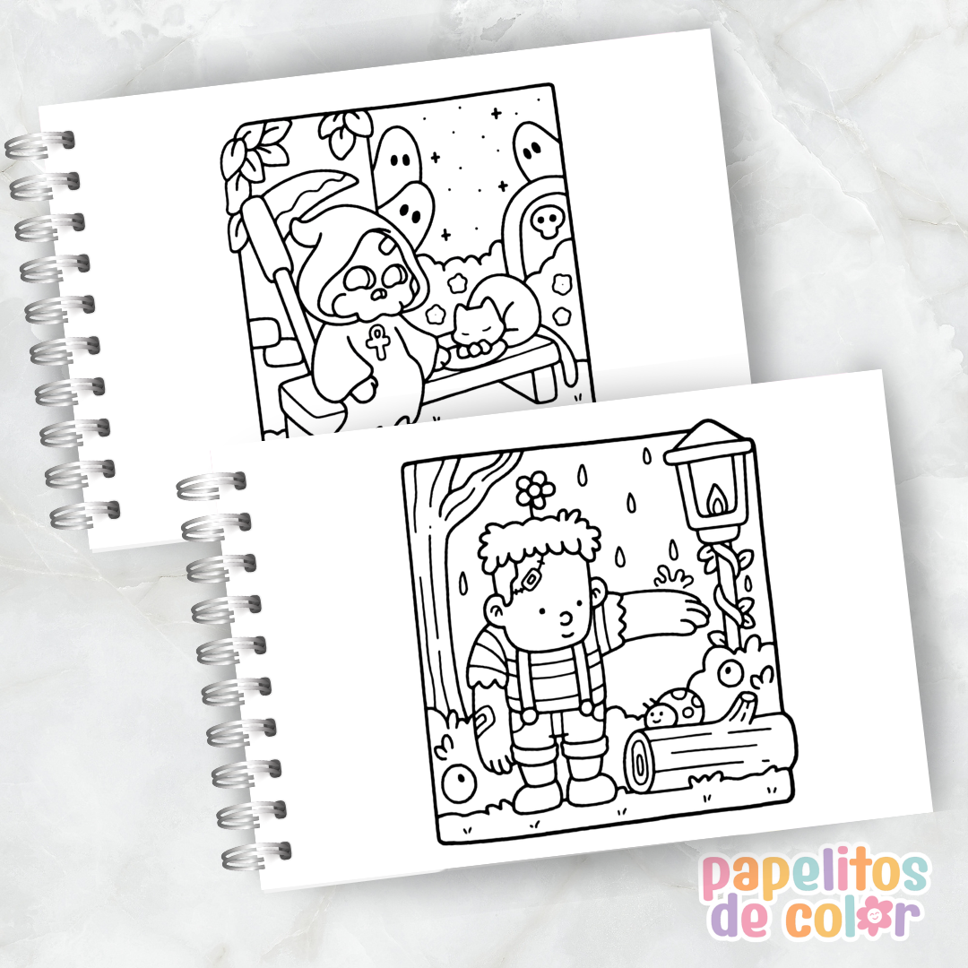 🖤👻 Cuaderno para pintar Little Spooky ✨🎨