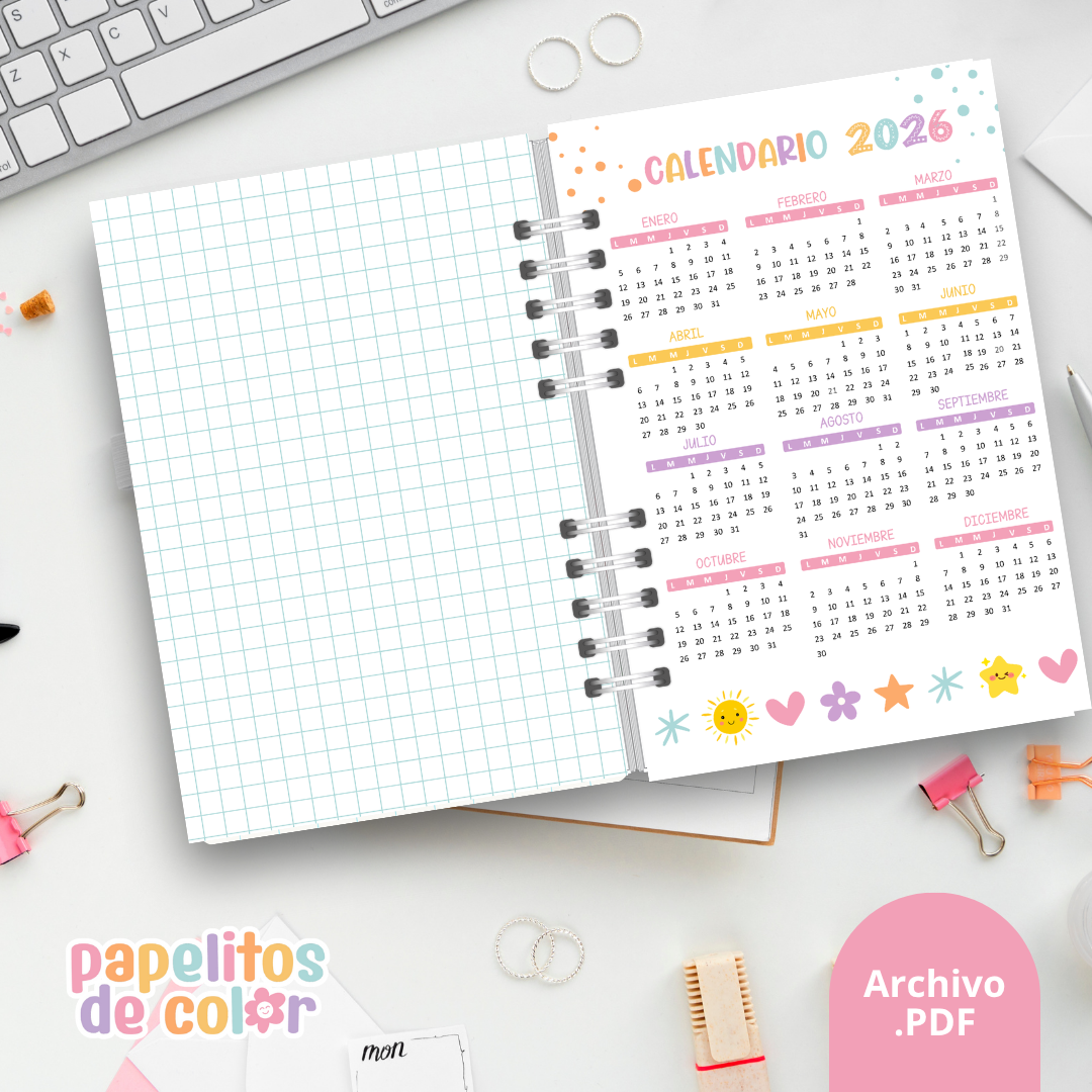 🩷Agenda Perpetua - Papelitos⭐