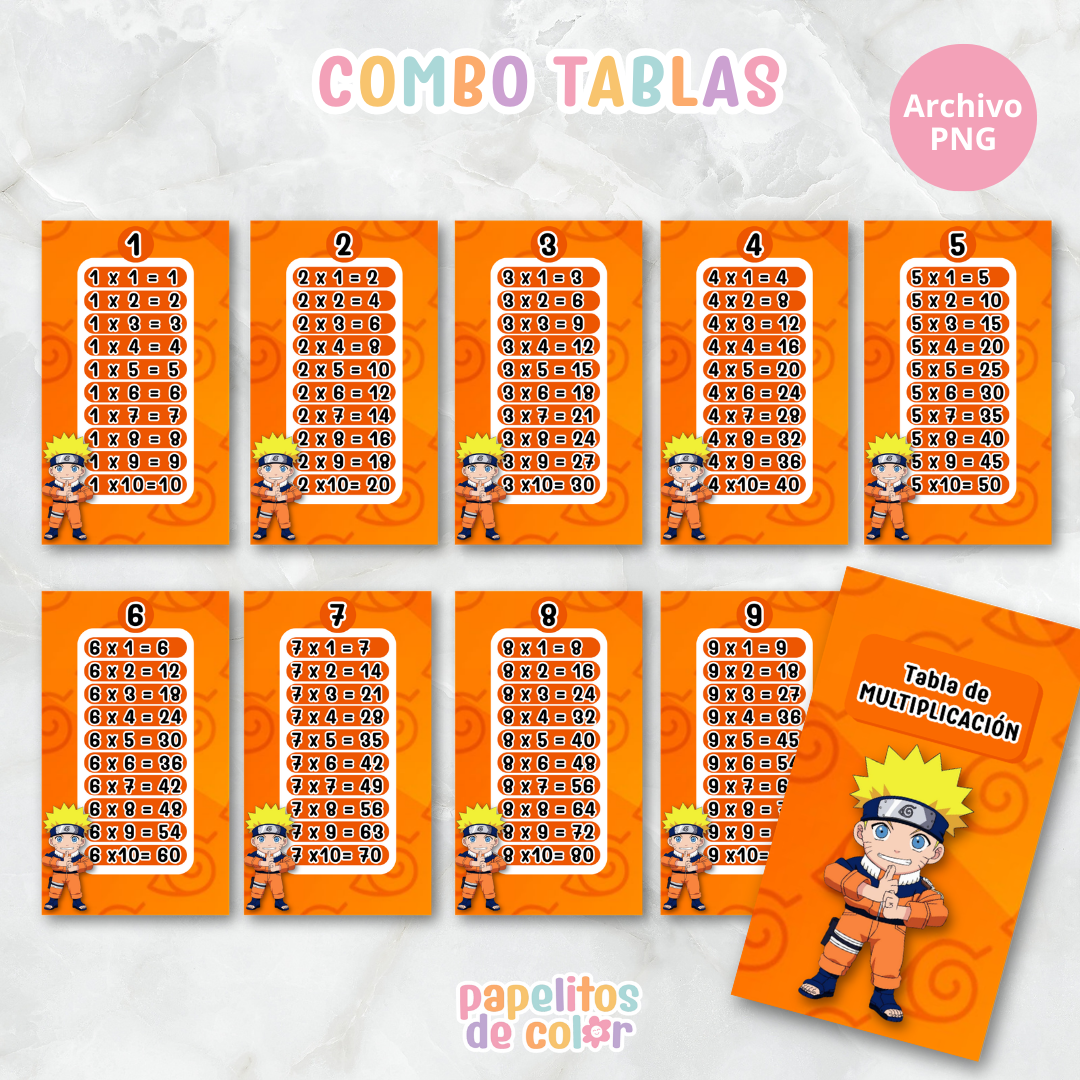 📚✨ Tablas para Multiplicar – Vol. 8 ✨📚