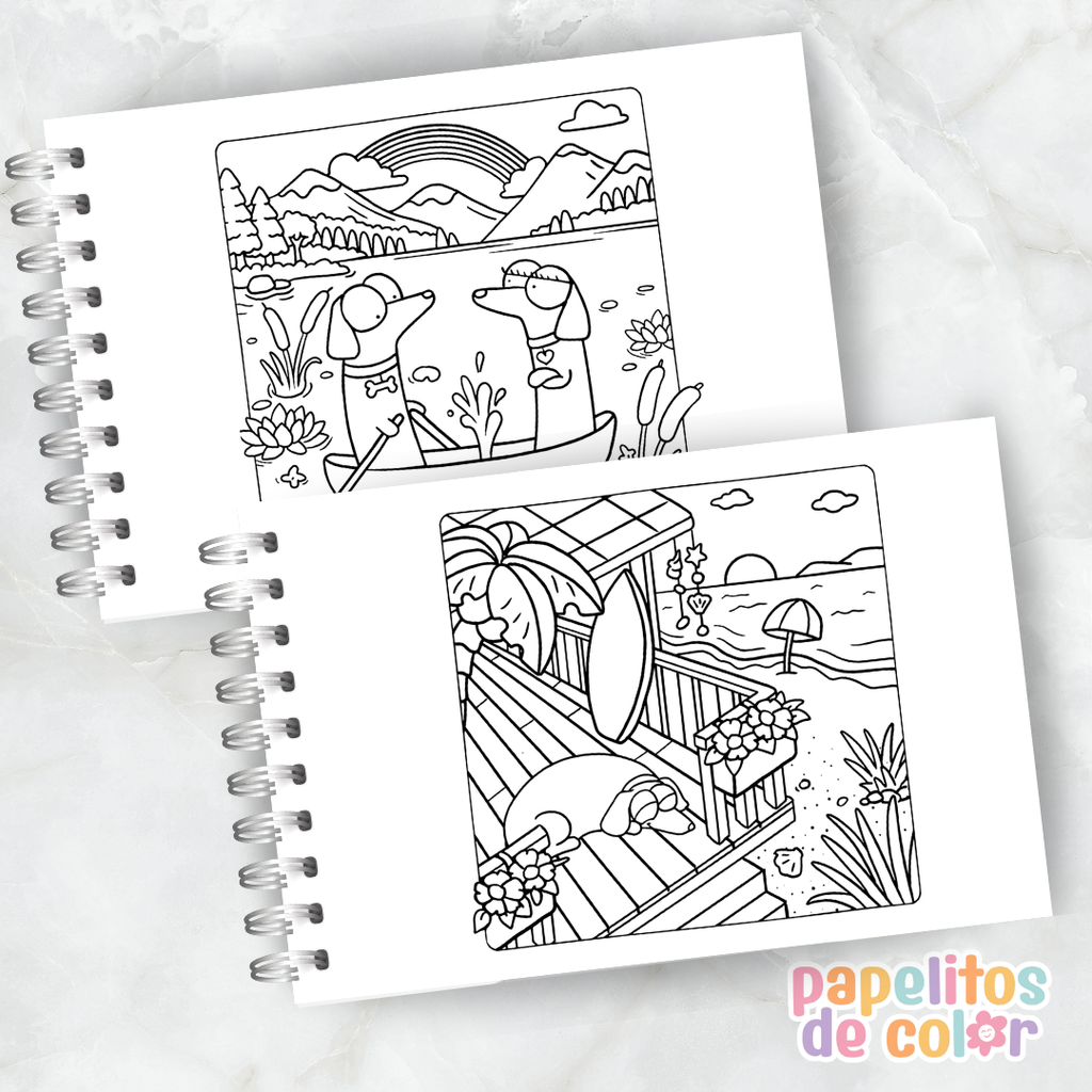 🐶🌭 Libro para Pintar Wiener Dogs 2 ✨🎨