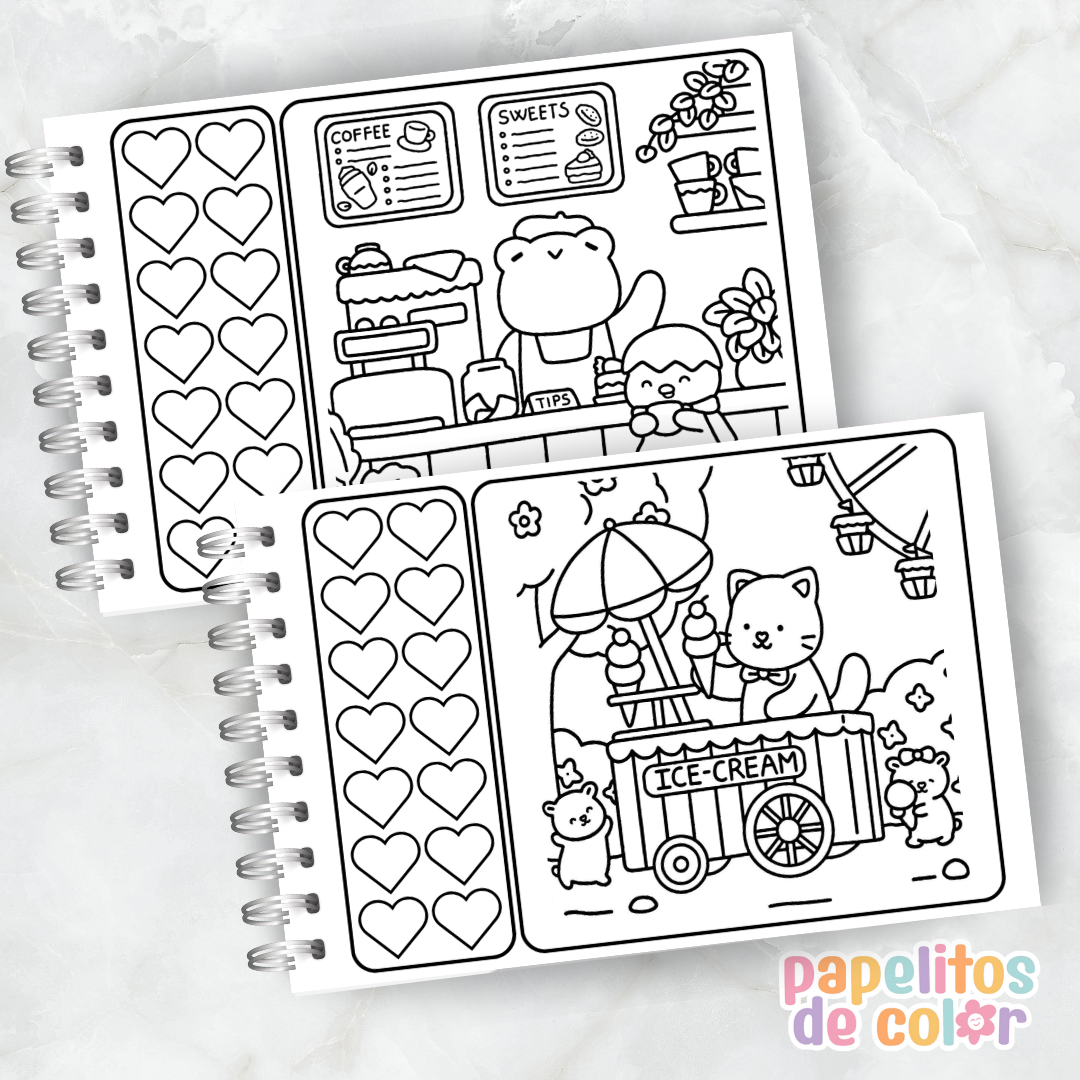 🎨 Libro para Pintar – My Fuzzy Buddies