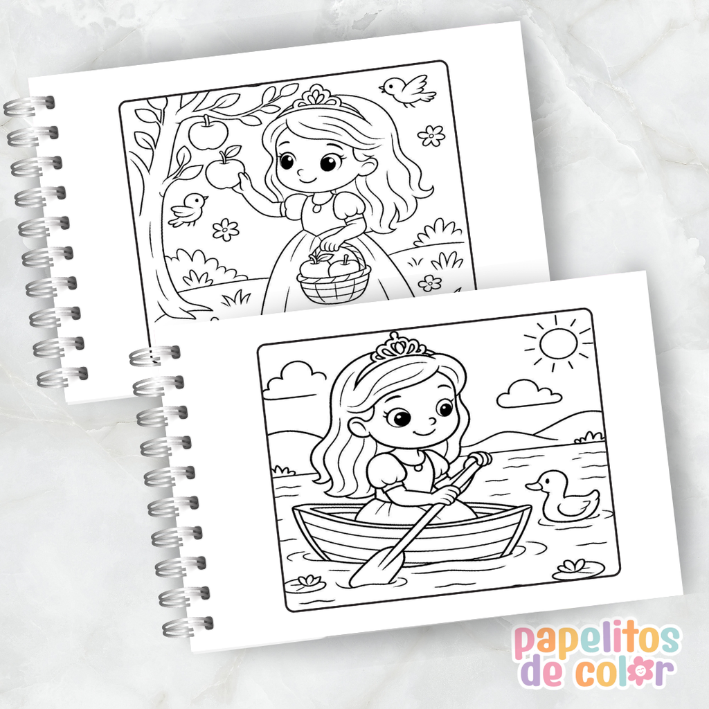 💜👑 Libro para pintar Princesita Sofía 👑💜
