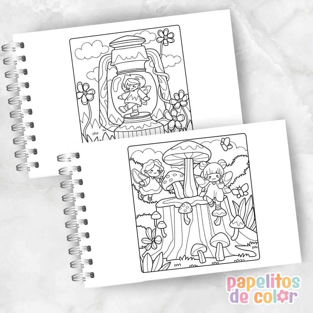 🧚‍♀️ Cuaderno para Pintar Cozy Fairy✨