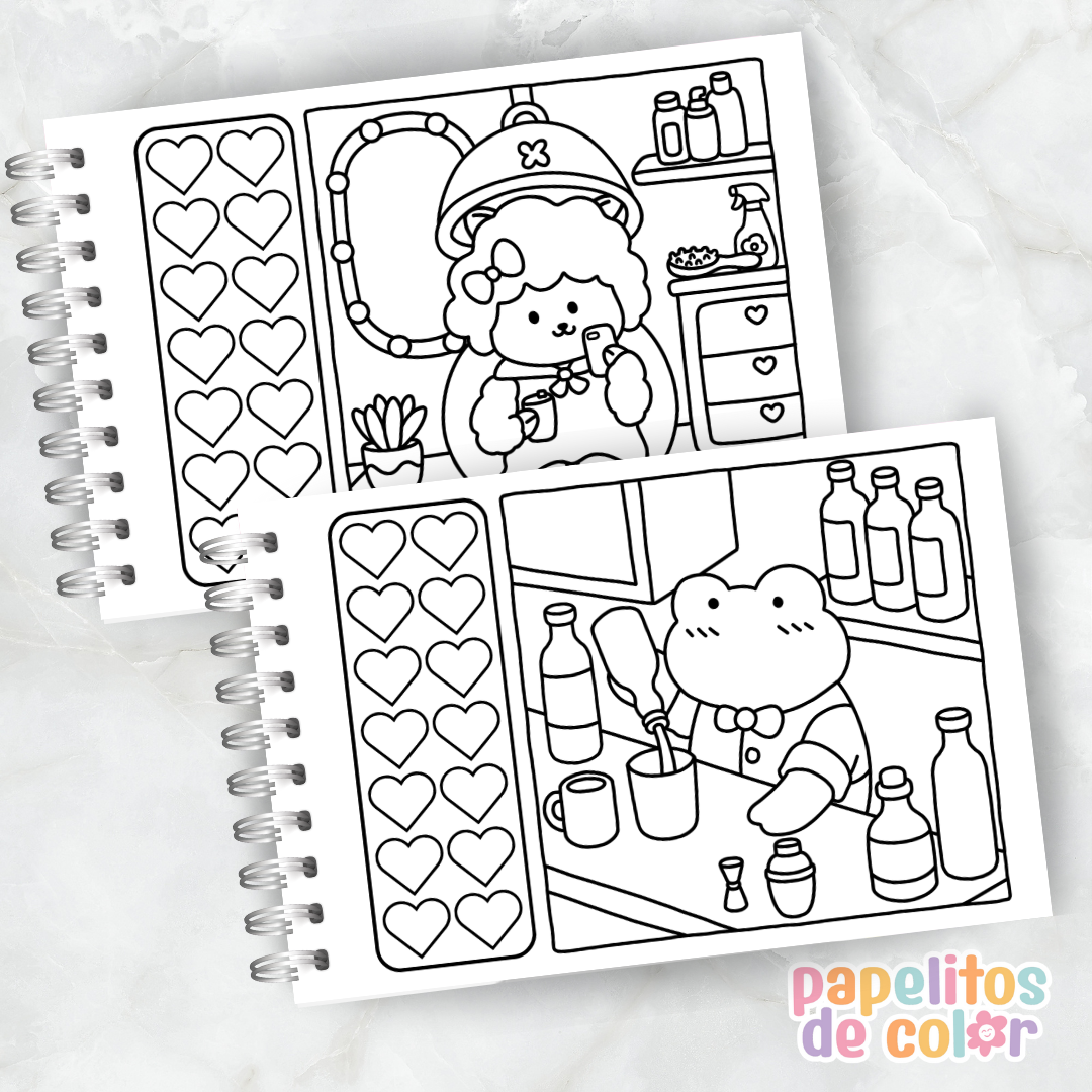 🌿 Libro para Pintar  - HYGGE VIBES  ✨