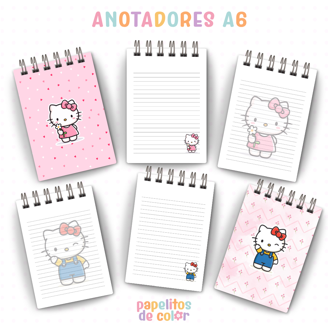 🎀📓 Cuadernos y Anotadores Kitty 2 📓🎀