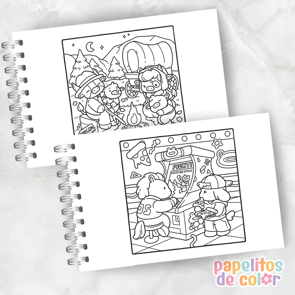 🤎🎨Libro para pintar Cozy Eras Vol. 2 🕰️🕯️