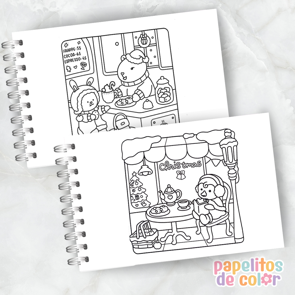 🧸🌈 Libro para Pintar Fuzzy Buddies ✨🎨