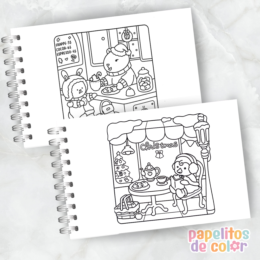 🧸🌈 Libro para Pintar Fuzzy Buddies ✨🎨