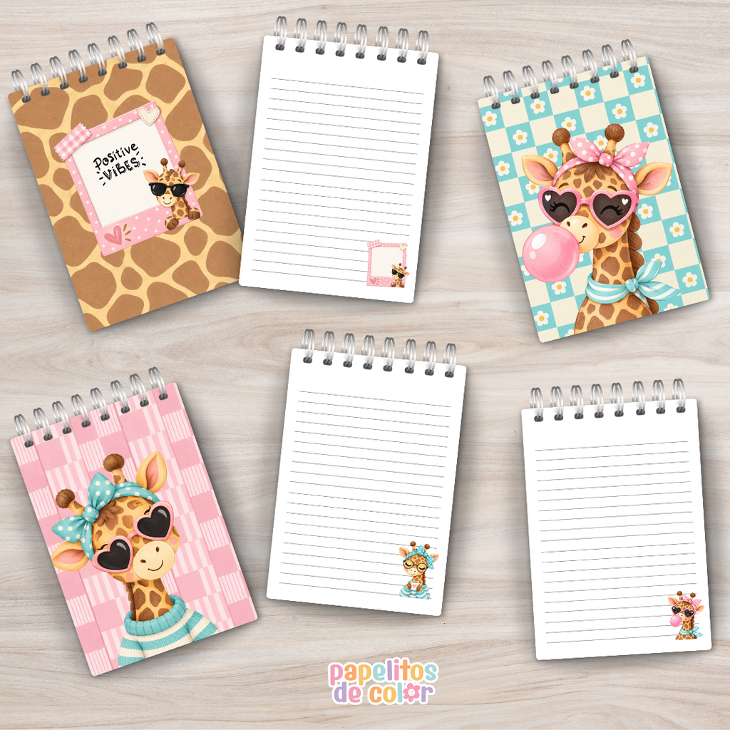 🦒 Anotadores Jirafas ✨