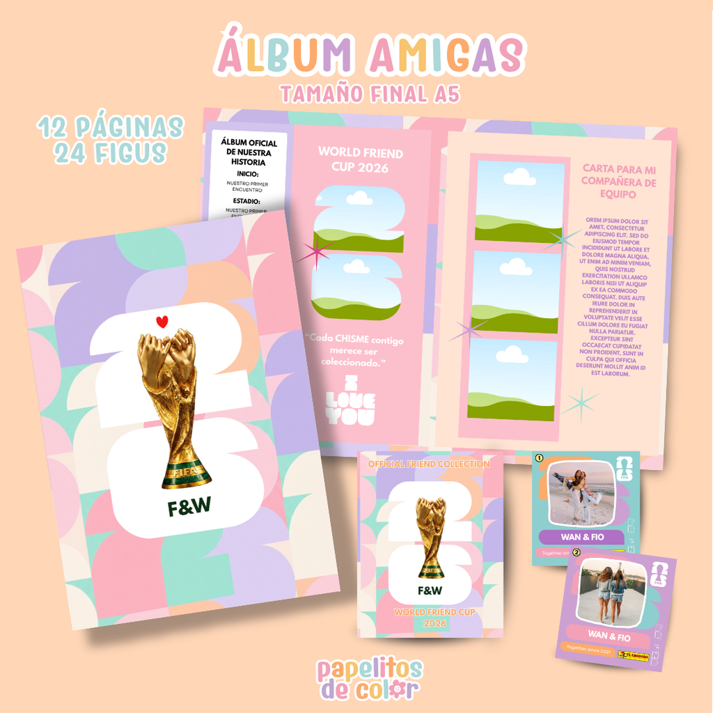 ⚽ Álbum Mundial - Día del Amigo ✨