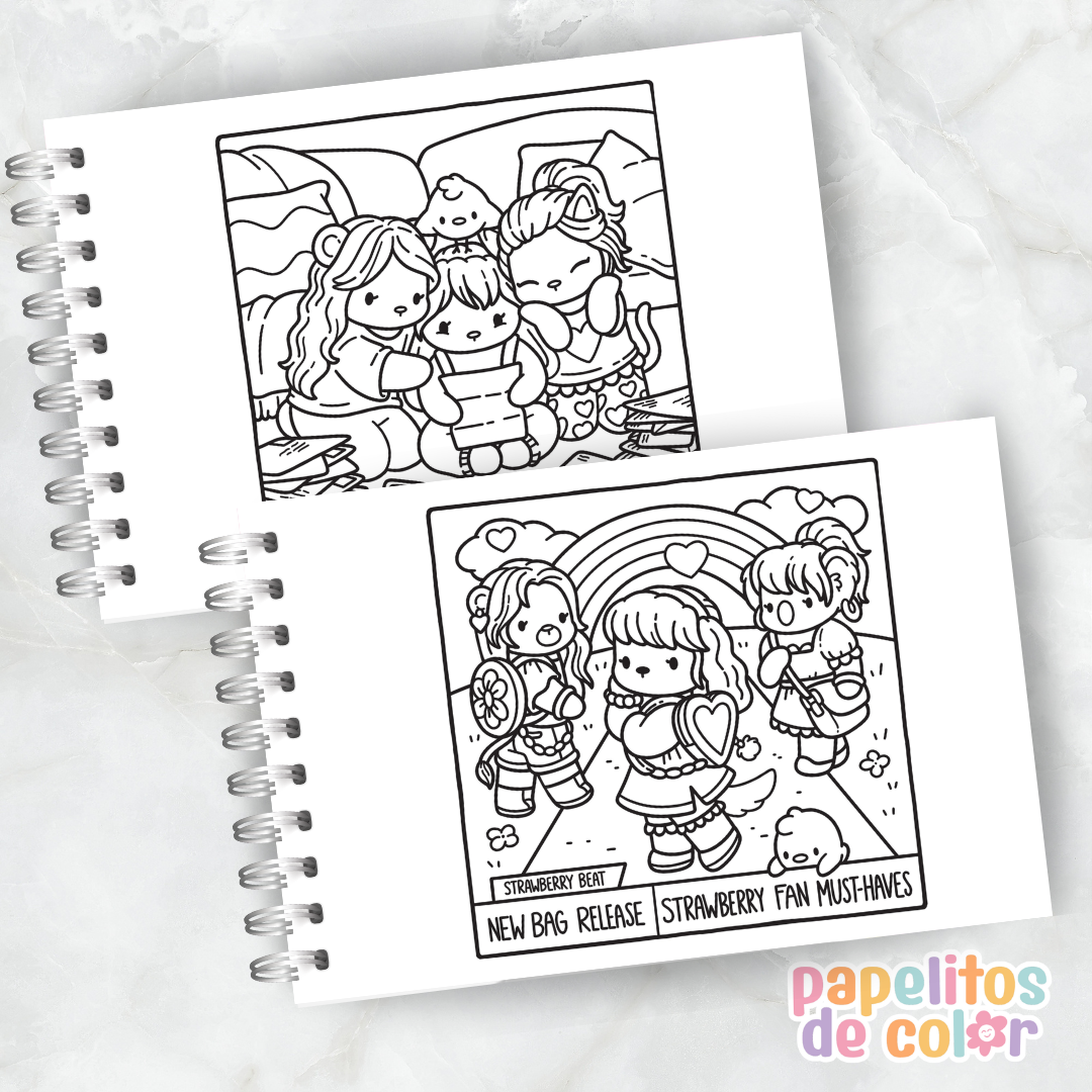 🎶✨ Libro para Pintar Cozy K-Pop 🎨💖