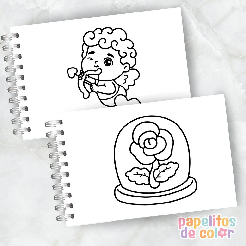🌸💖  Libro para Pintar Love Blooms ✨🎨