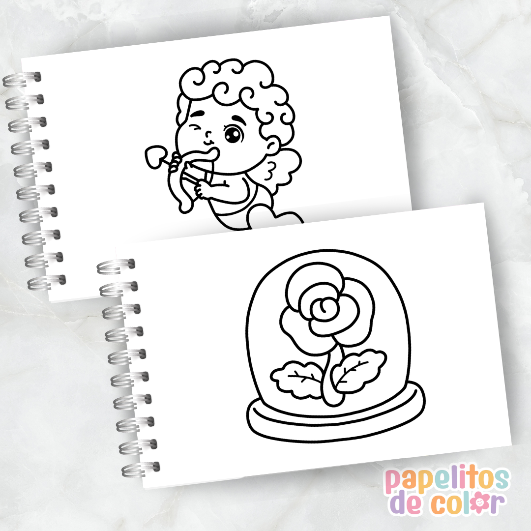 🌸💖  Libro para Pintar Love Blooms ✨🎨