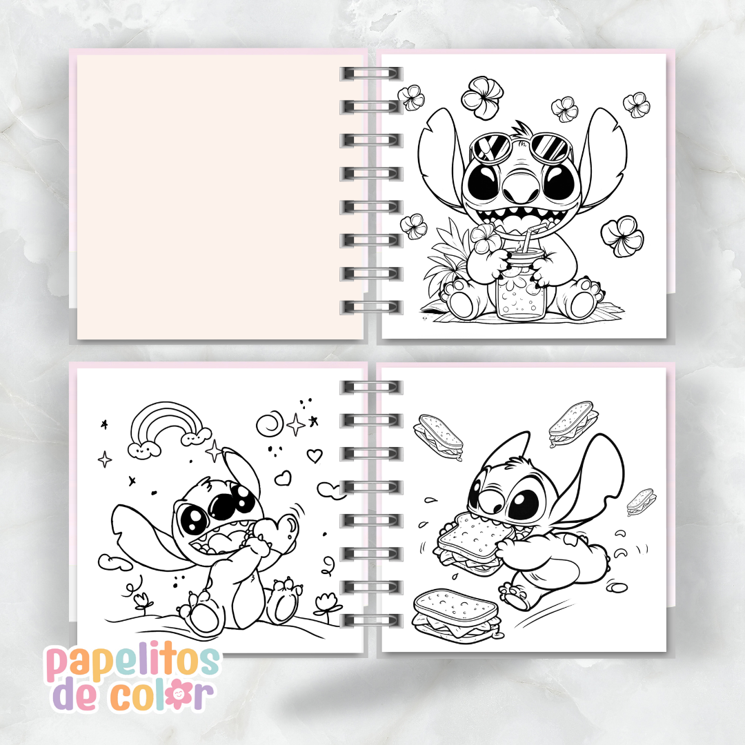 💙 Libro para Pintar – Stitch