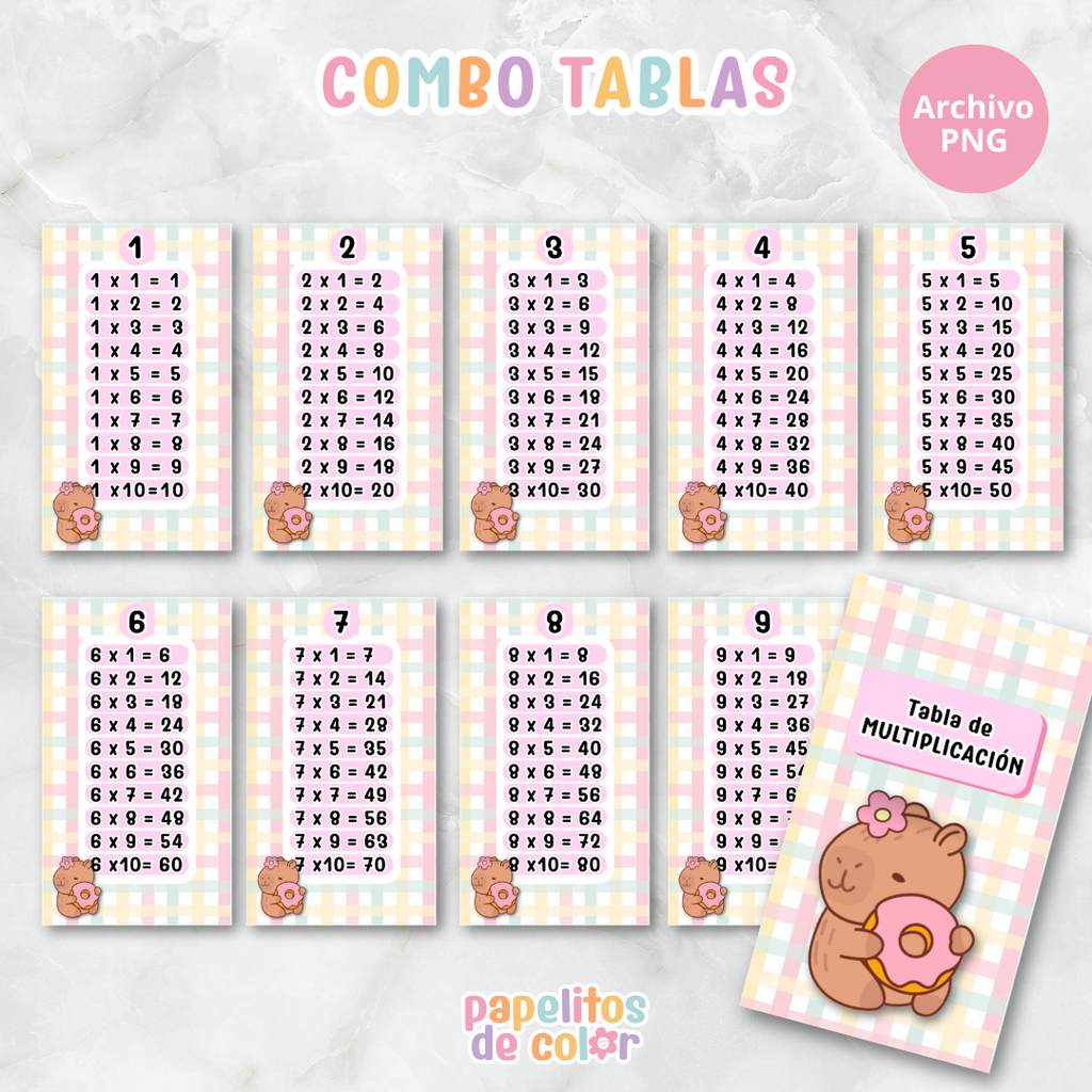 📚✨ Tablas para Multiplicar – Vol. 3✨📚