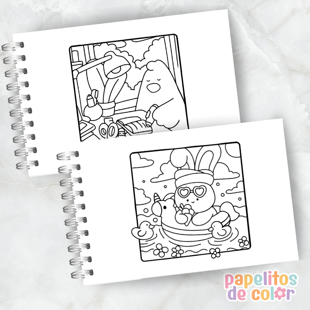 🧸 Libro para Pintar Comfy Times✨