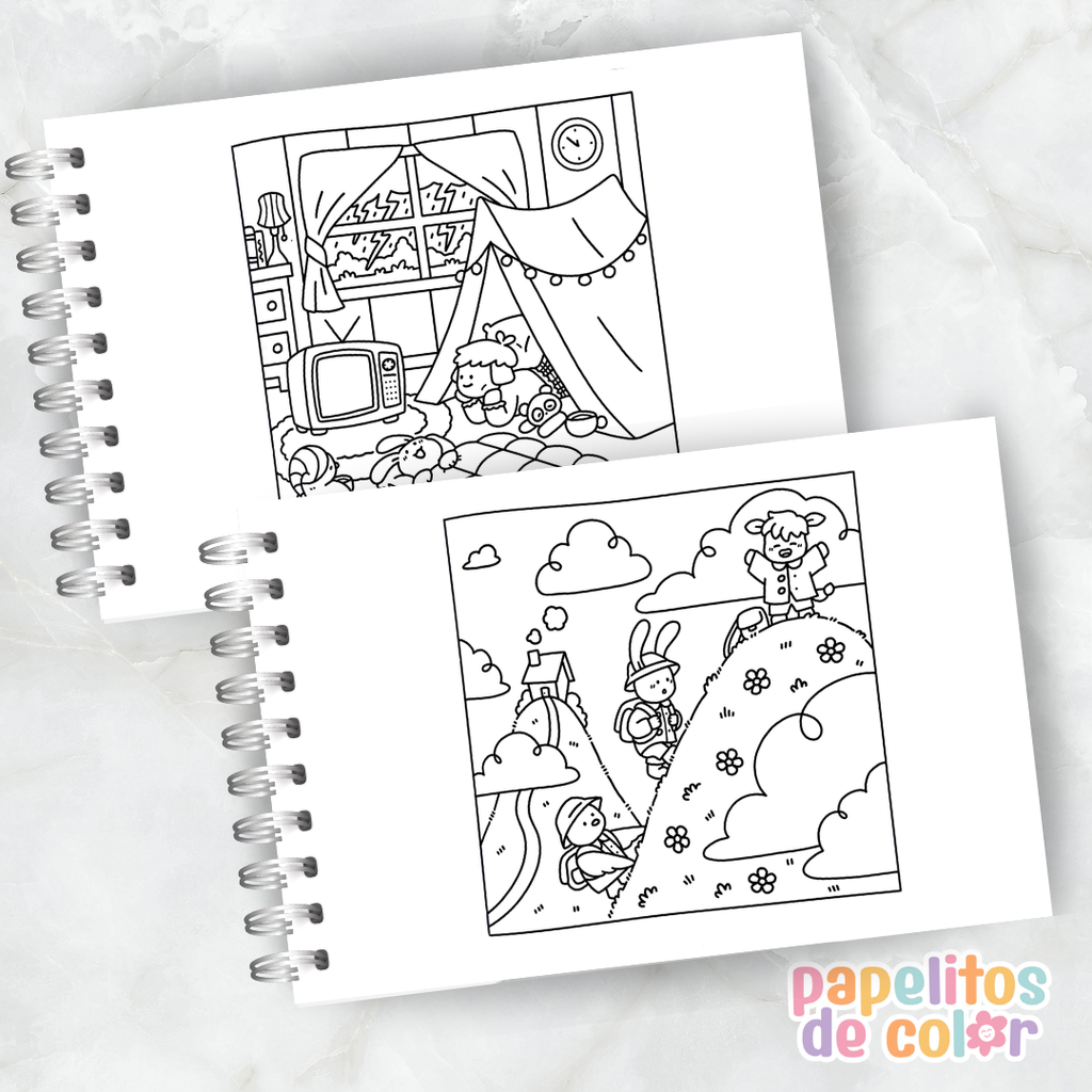 🌦️🎨 Libro para Pintar Whatever the Weather  ✨