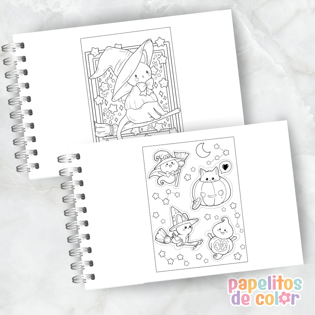 🪄🖤 Cuaderno para pintar Witch Stuff ✨🎨