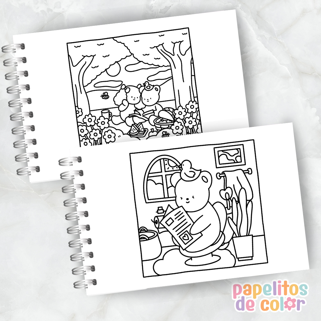 ☁️ Cuaderno para Pintar Comfy Days 2✨
