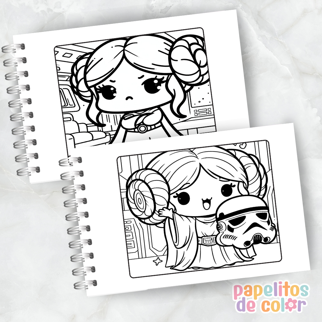 🎨 Libro para Pintar de Star Wars ⭐🚀