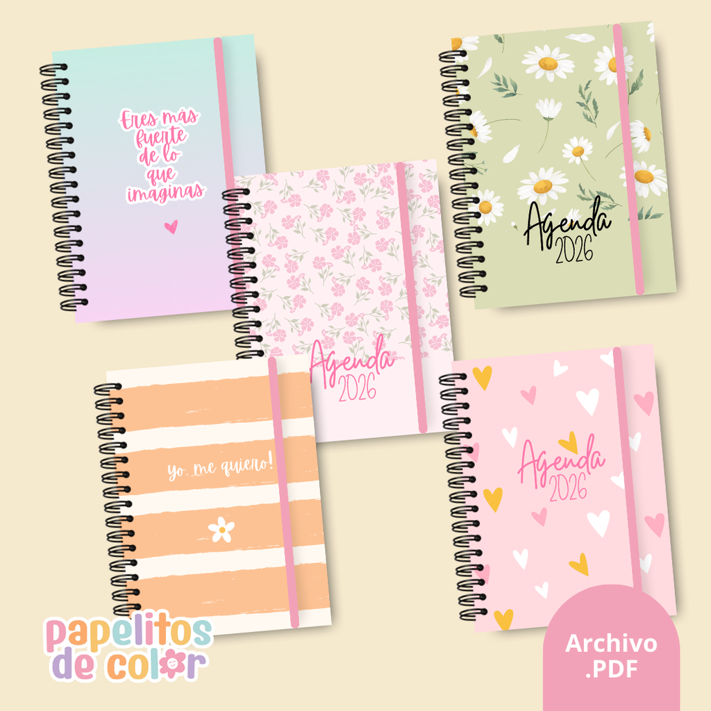 Pack 25 Portadas Agendas - Kit 1