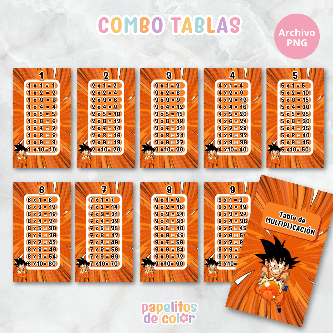 📚✨ Tablas para Multiplicar – Vol. 5 ✨📚