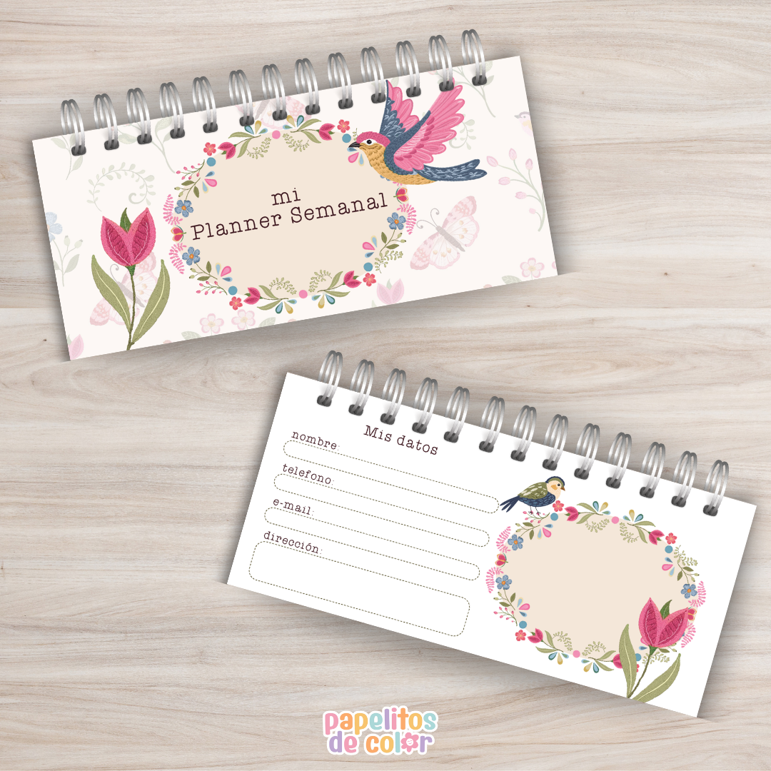 🕰️🌿 Planner Semanal Vintage🌿🕰️