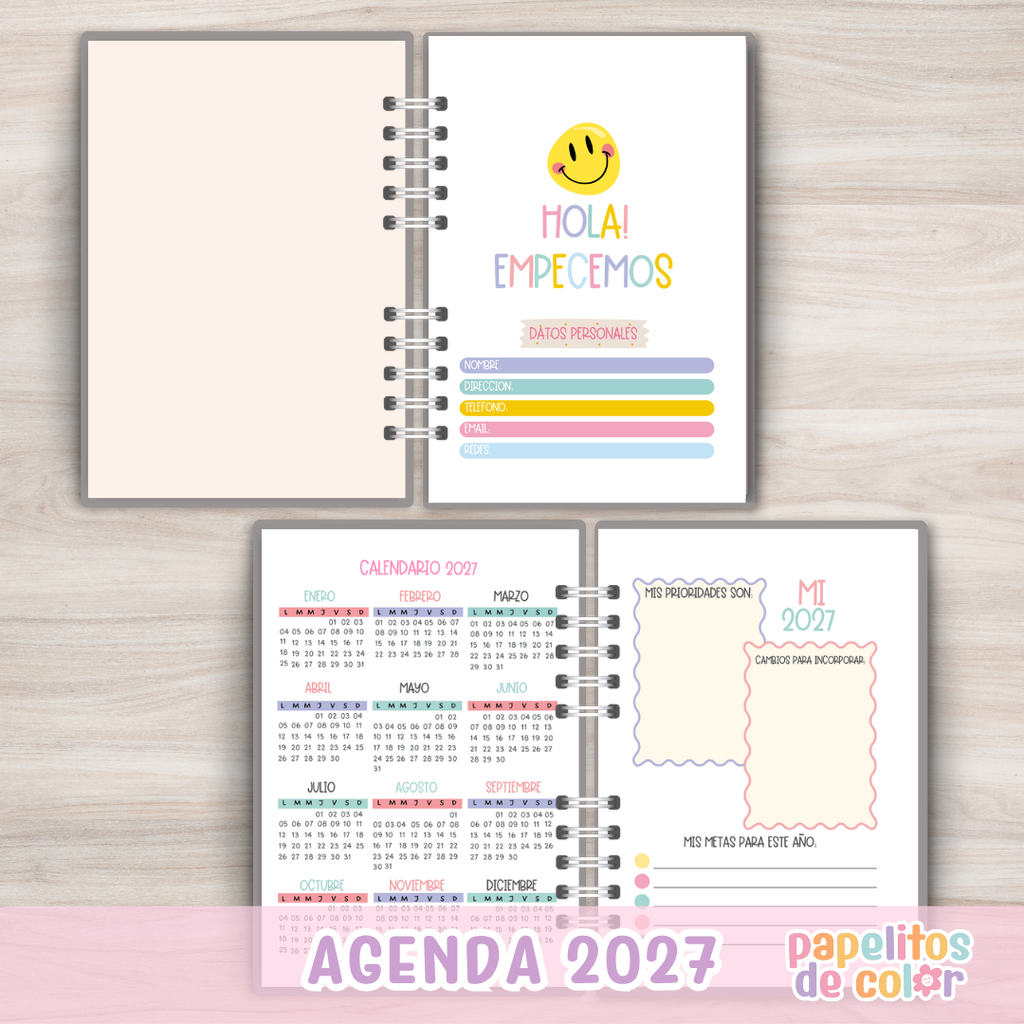 👩‍🏫📚 Agenda Docente - Semanal 2027  ✨📝