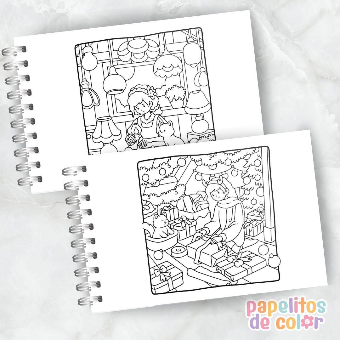 🌼 Cuaderno para Pintar Simple Joys✨