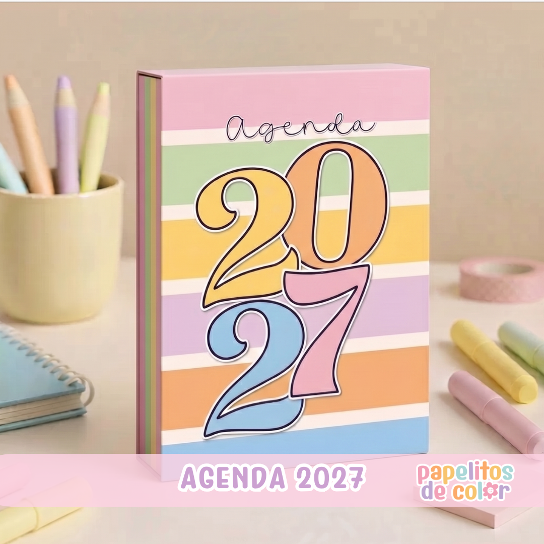 💫Agenda Charletas - Estilo Folleto 2027🗓️