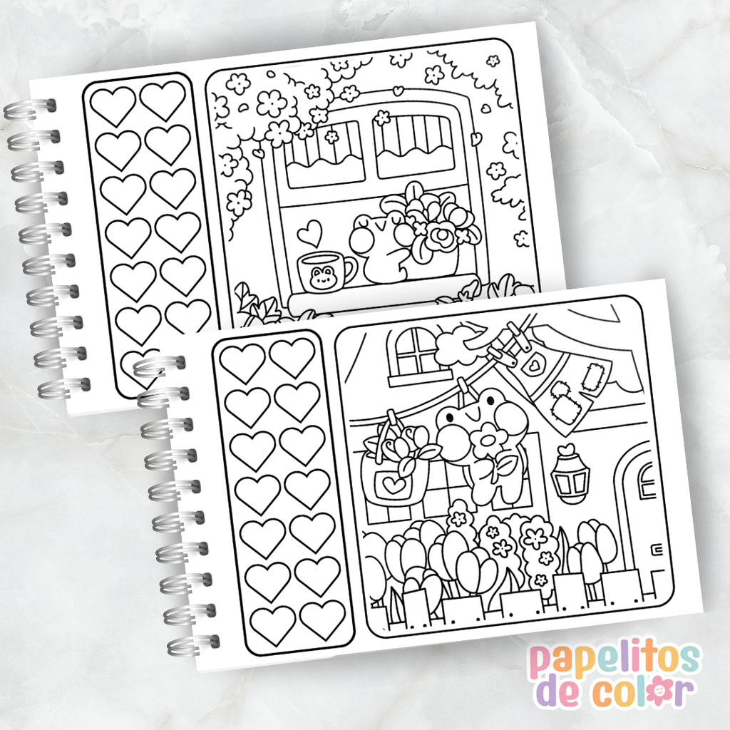 🐸 Libro para Pintar – Froggy Days