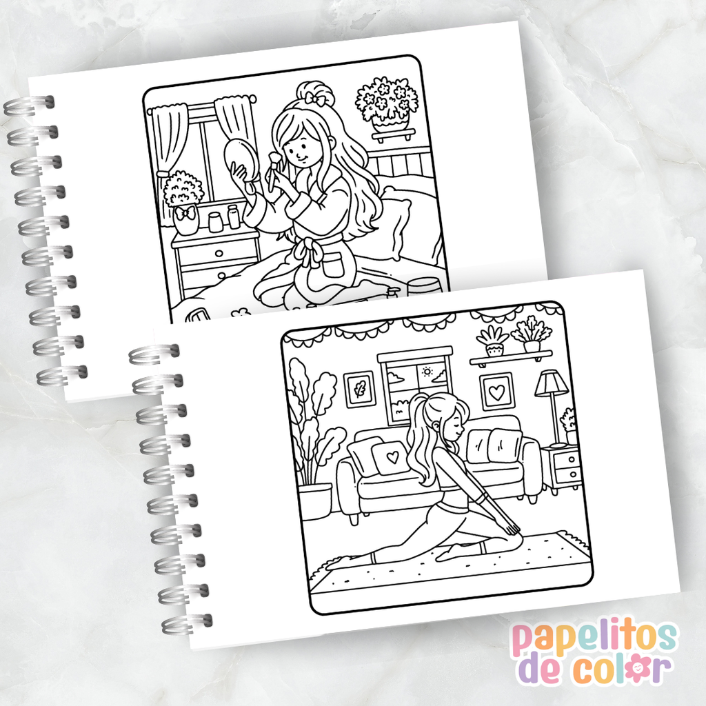 💖 Cuaderno para Pintar Girl Moments 3✨
