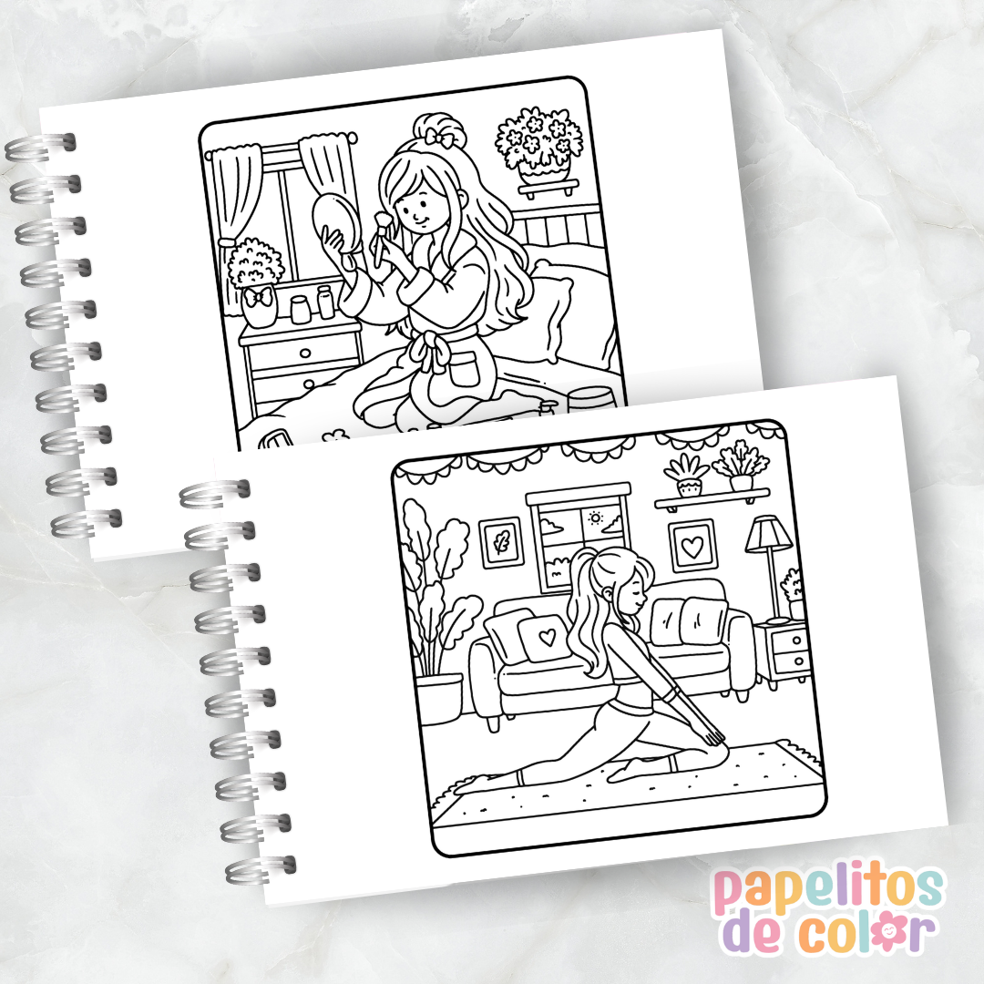 💖 Cuaderno para Pintar Girl Moments 3✨