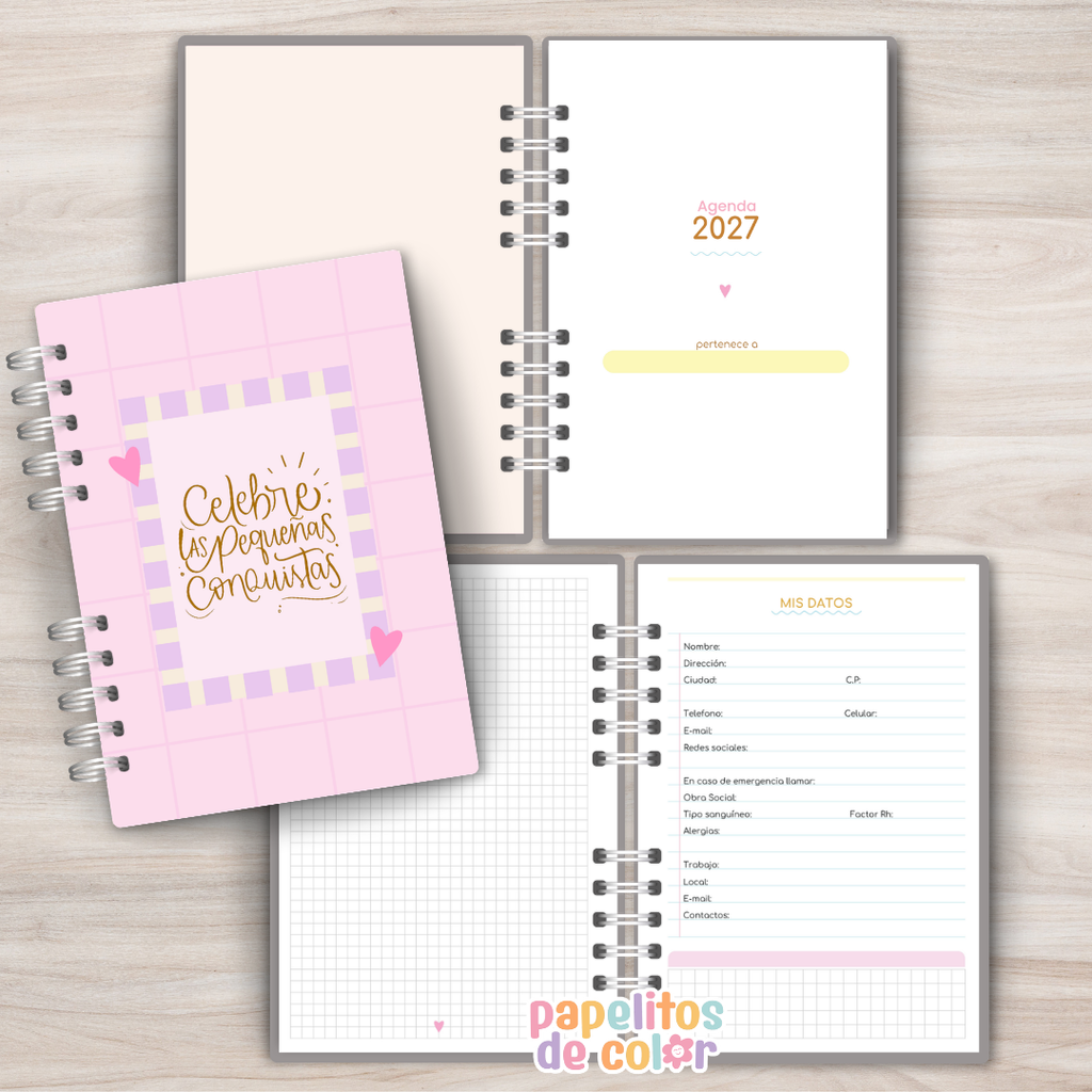 ✨ Agenda Comforta - Diaria 2027 💛