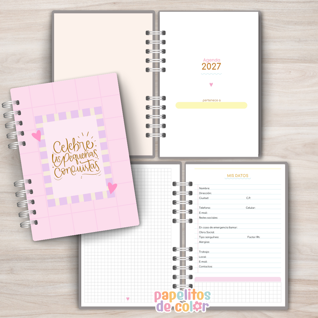 ✨ Agenda Comforta - Diaria 2027 💛