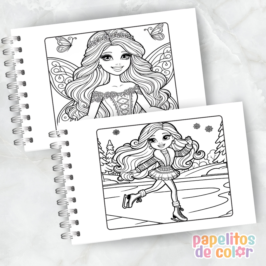 💖🎶 Libro para pintar Barbie 👗🎨