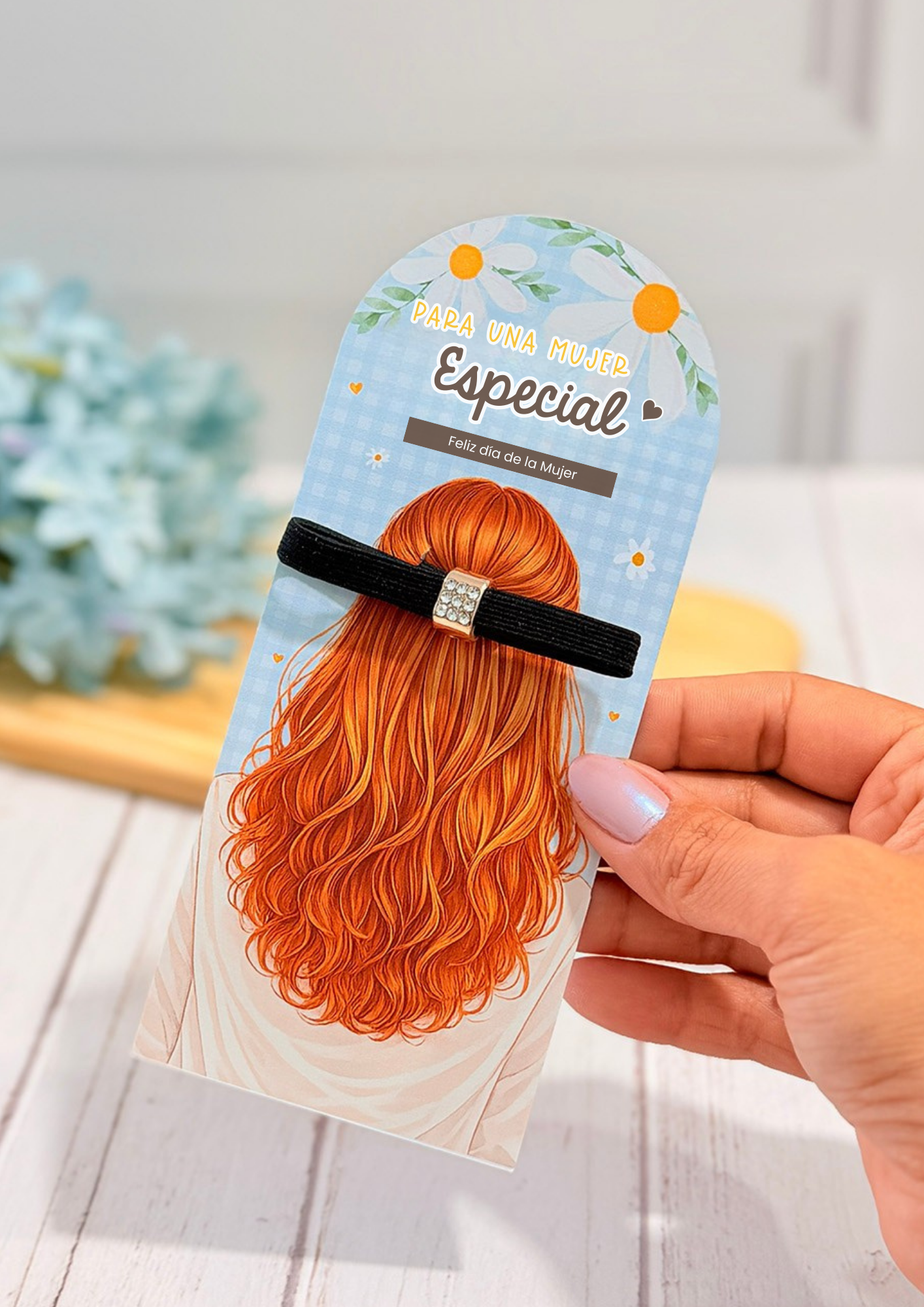 🌸 Porta Scrunchies Día de la Mujer – Kit Flower 🌸🎀