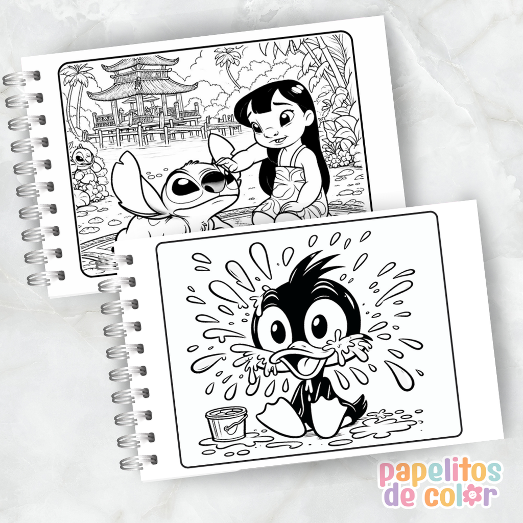 🐰 Libro para Pintar Baby Looney Tunes  🎨✨