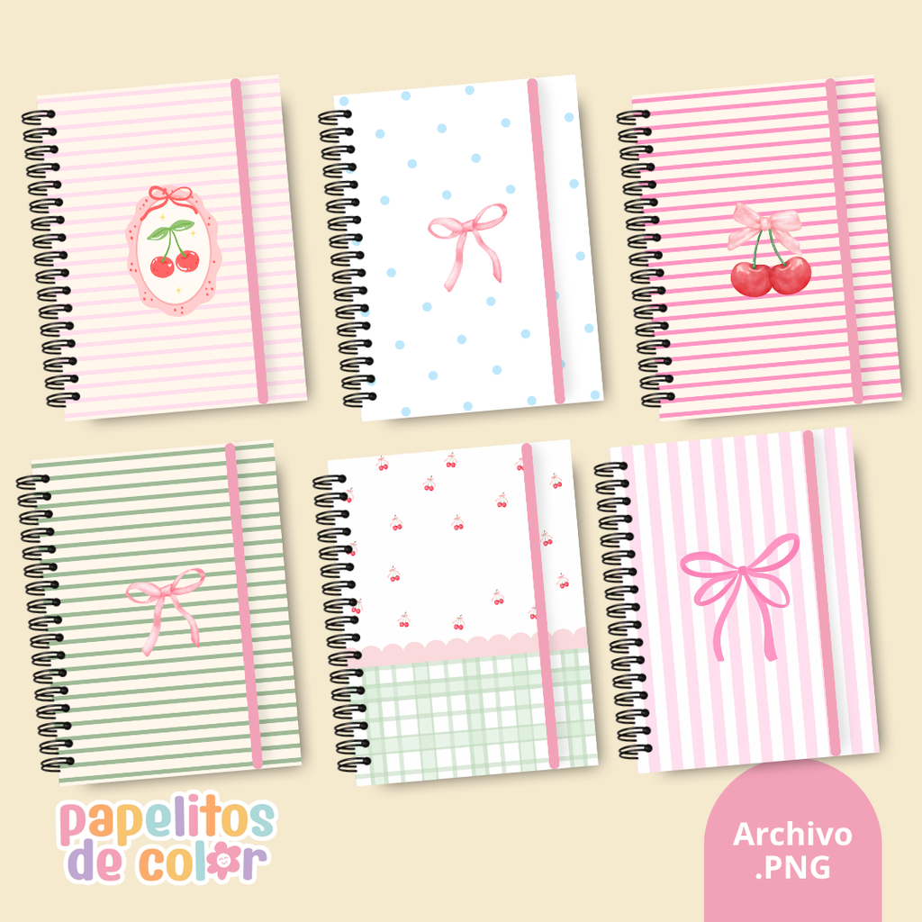 🍒📒 Pack de 22 Portadas  – Kit 29 ✨💖