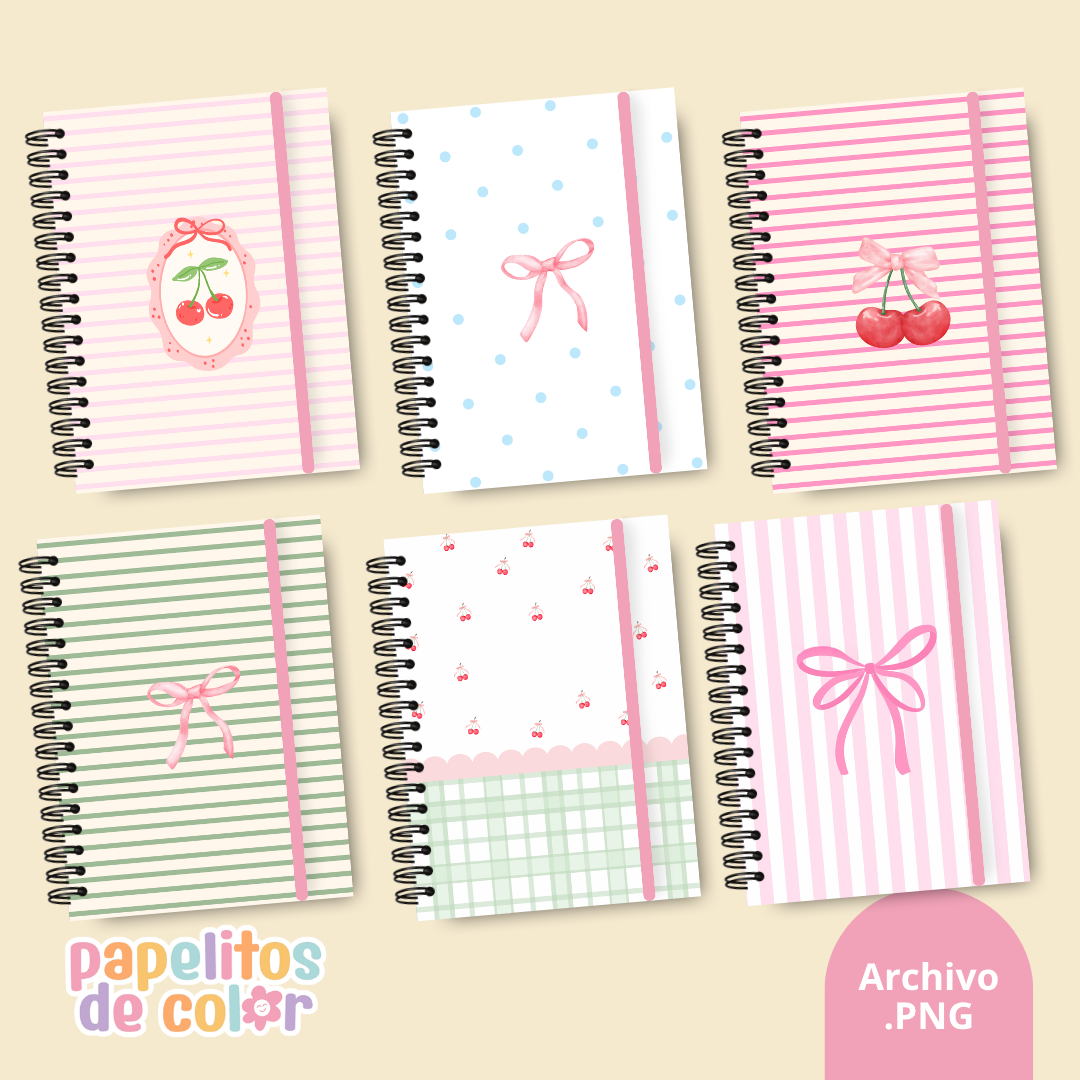 🍒📒 Pack de 22 Portadas  – Kit 29 ✨💖