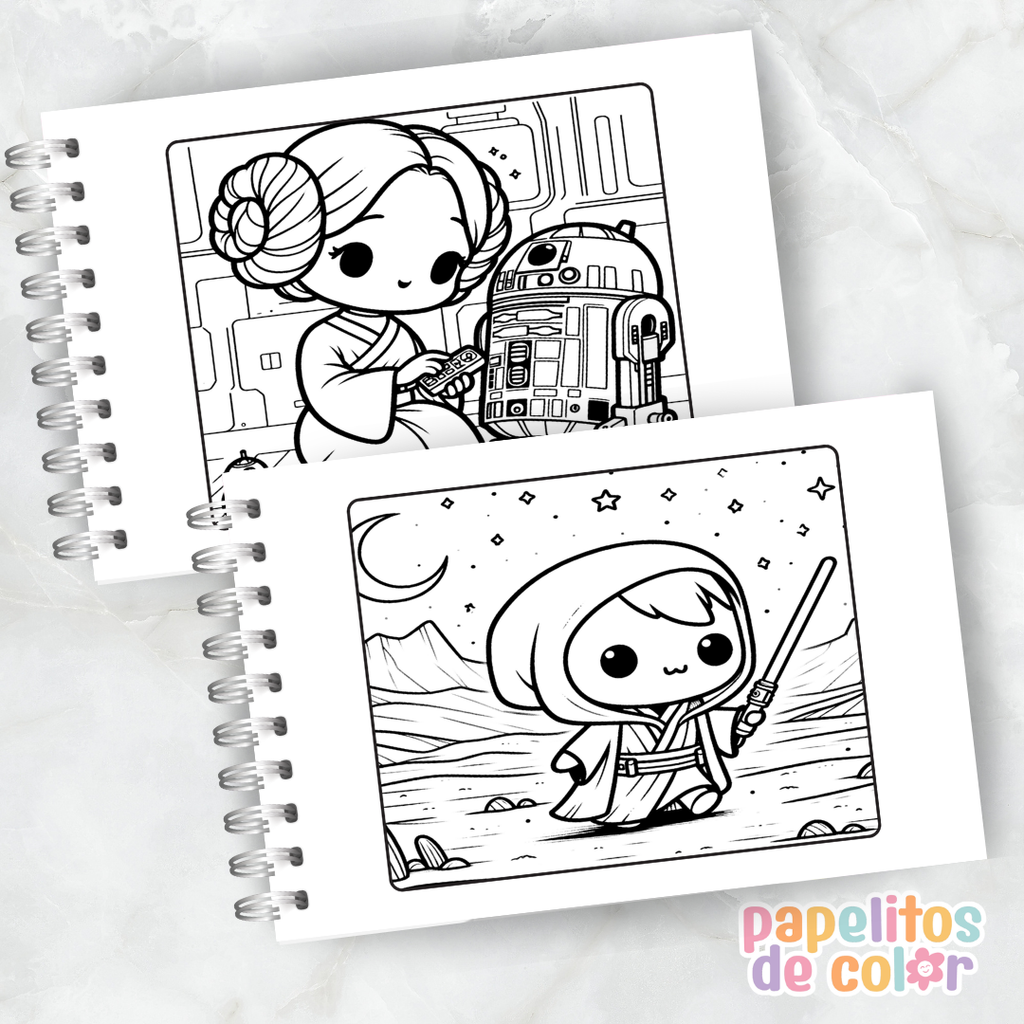 🎨 Libro para Pintar de Star Wars ⭐🚀