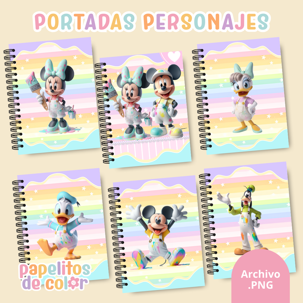 📚✨ Combo Portadas Personajes – Vol. 12 💖🎨