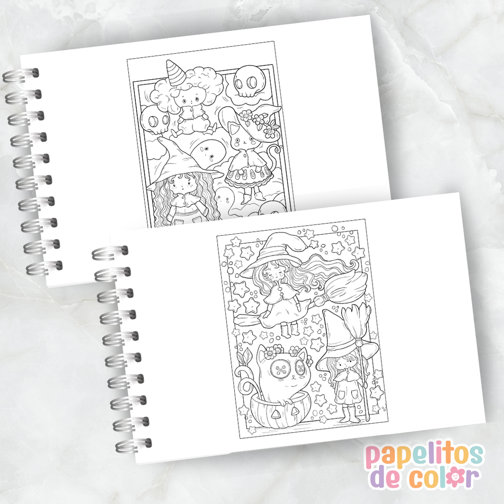 🪄🖤 Cuaderno para pintar Witch Stuff ✨🎨