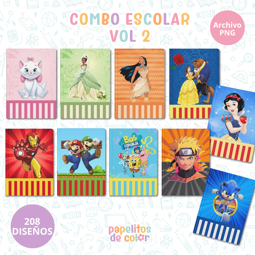 📚Escolar Vol. 2 – Cuadernos Abrochaditos💼