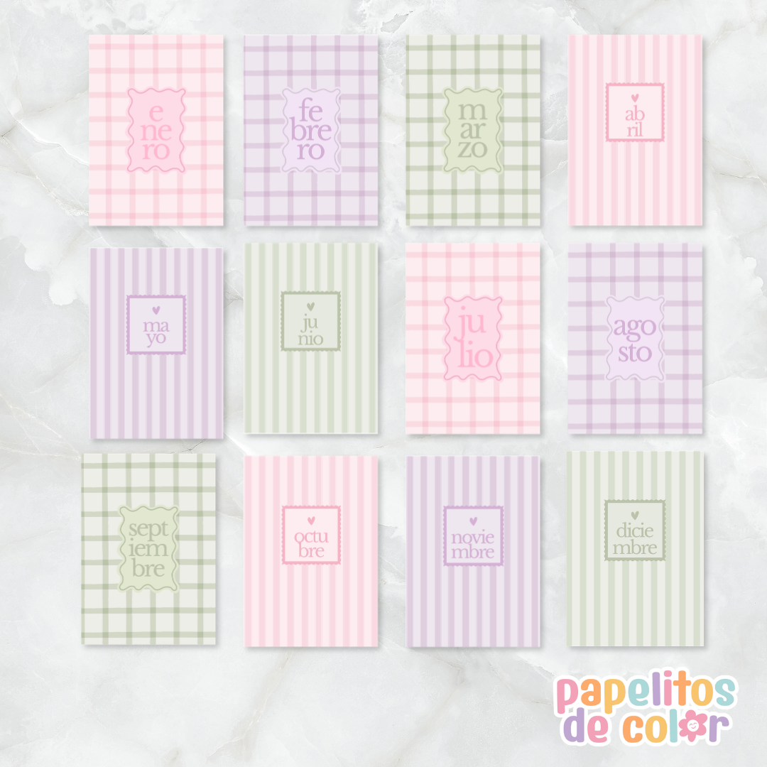 📅 Pack 3 – Portadas Mensuales✨